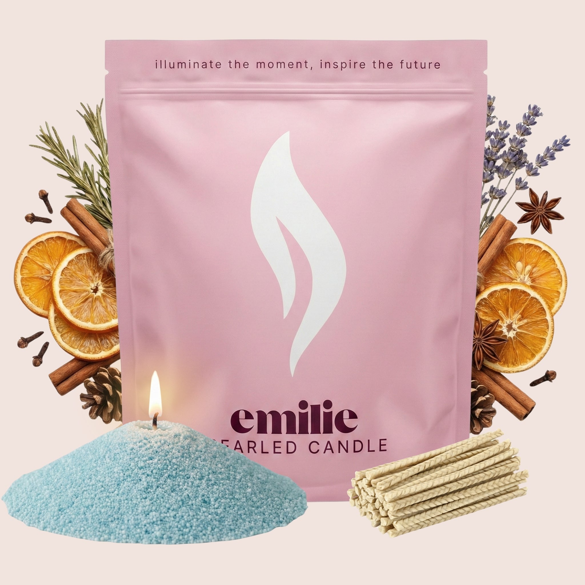 Cosy Night In Scented Pearled Candle - Emilie Candle
