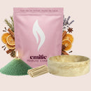 Cosy Night In – Set & Save Pearled Candle + Emilie Bol Lumière - Emilie Candle