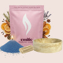 Cosy Night In – Set & Save Pearled Candle + Emilie Bol Lumière - Emilie Candle