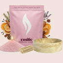 Cosy Night In – Set & Save Pearled Candle + Emilie Bol Lumière - Emilie Candle