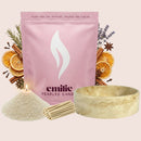 Cosy Night In – Set & Save Pearled Candle + Emilie Bol Lumière - Emilie Candle