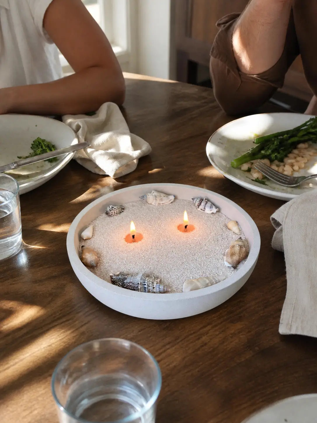Bring candlelight into the moments that matter. using Emilie pearled candle wax