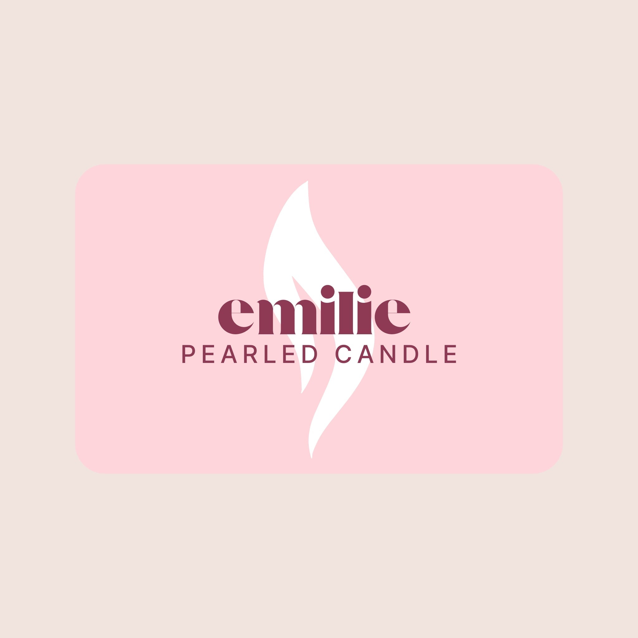 Emilie Pearled Candle Gift Card - Emilie Candle