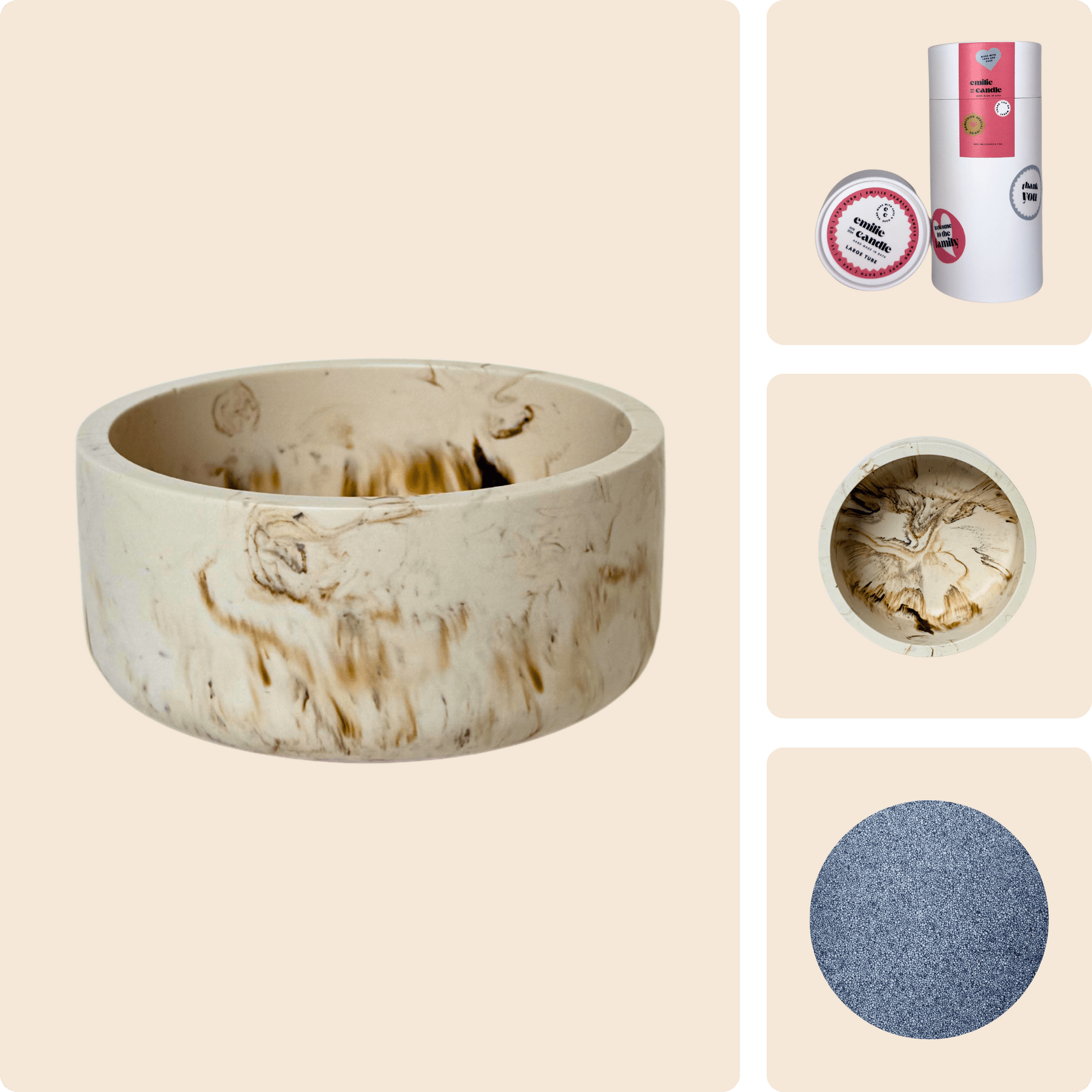 Emilie Pearled Candle Gift Set - Emilie Candle