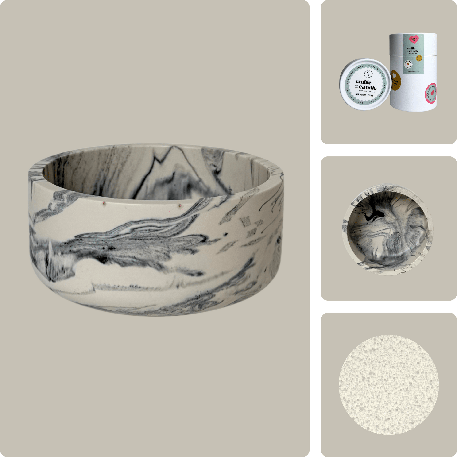 Emilie Pearled Candle Gift Set - Emilie Candle