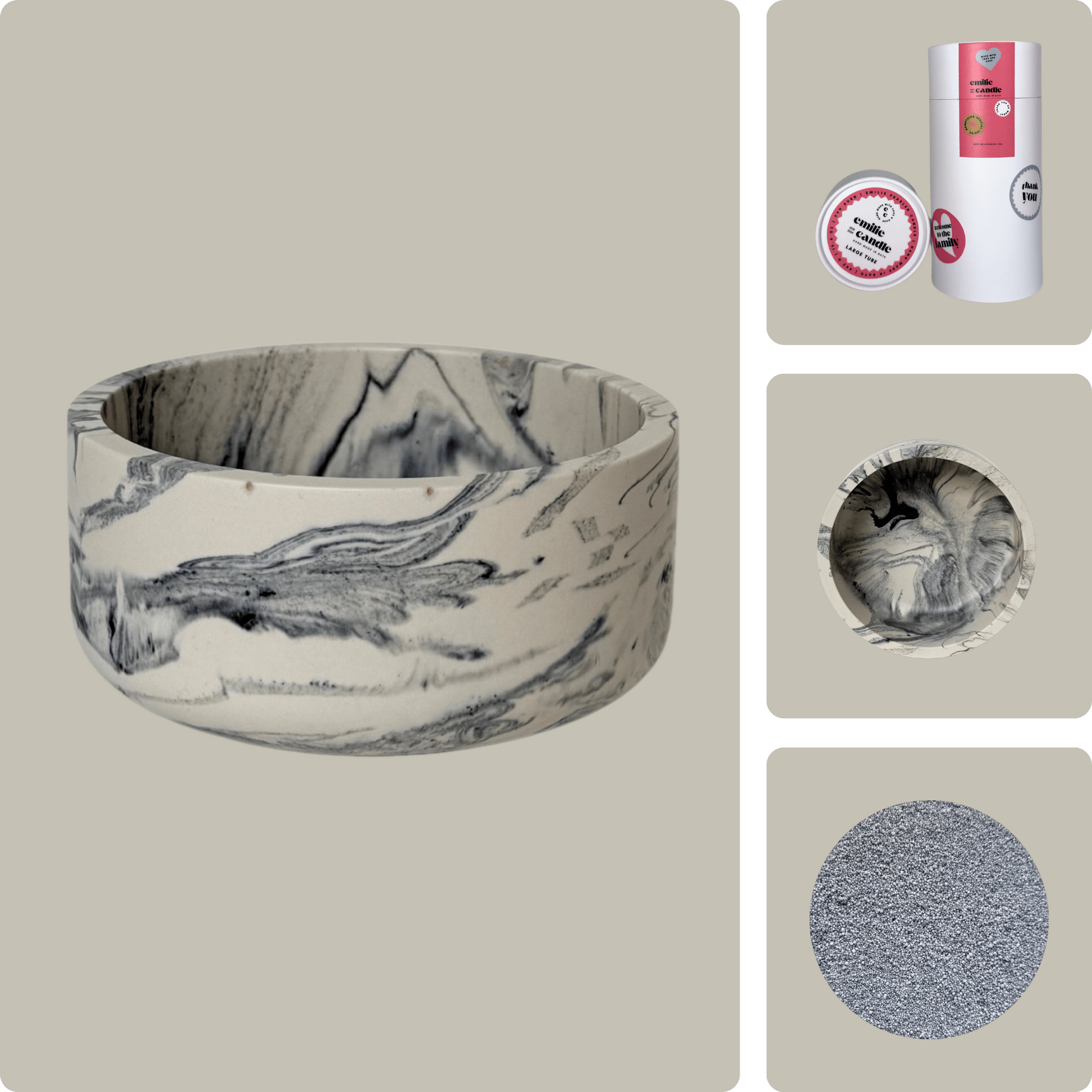 Emilie Pearled Candle Gift Set - Emilie Candle