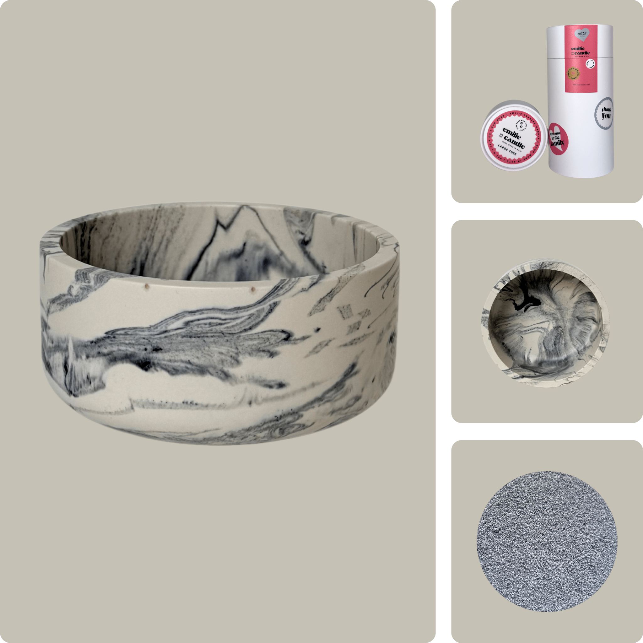 Emilie Pearled Candle Gift Set - Emilie Candle