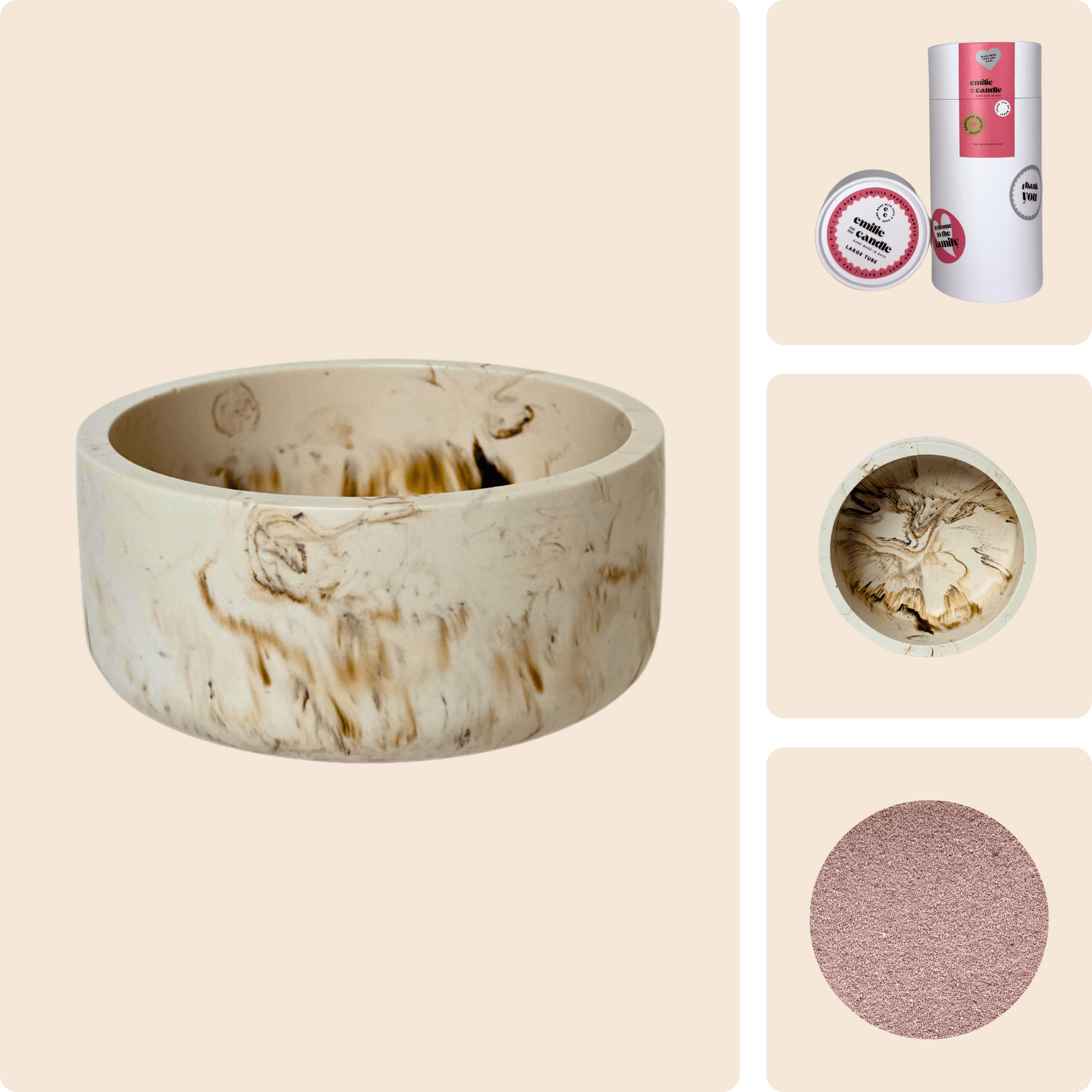 Emilie Pearled Candle Gift Set - Emilie Candle