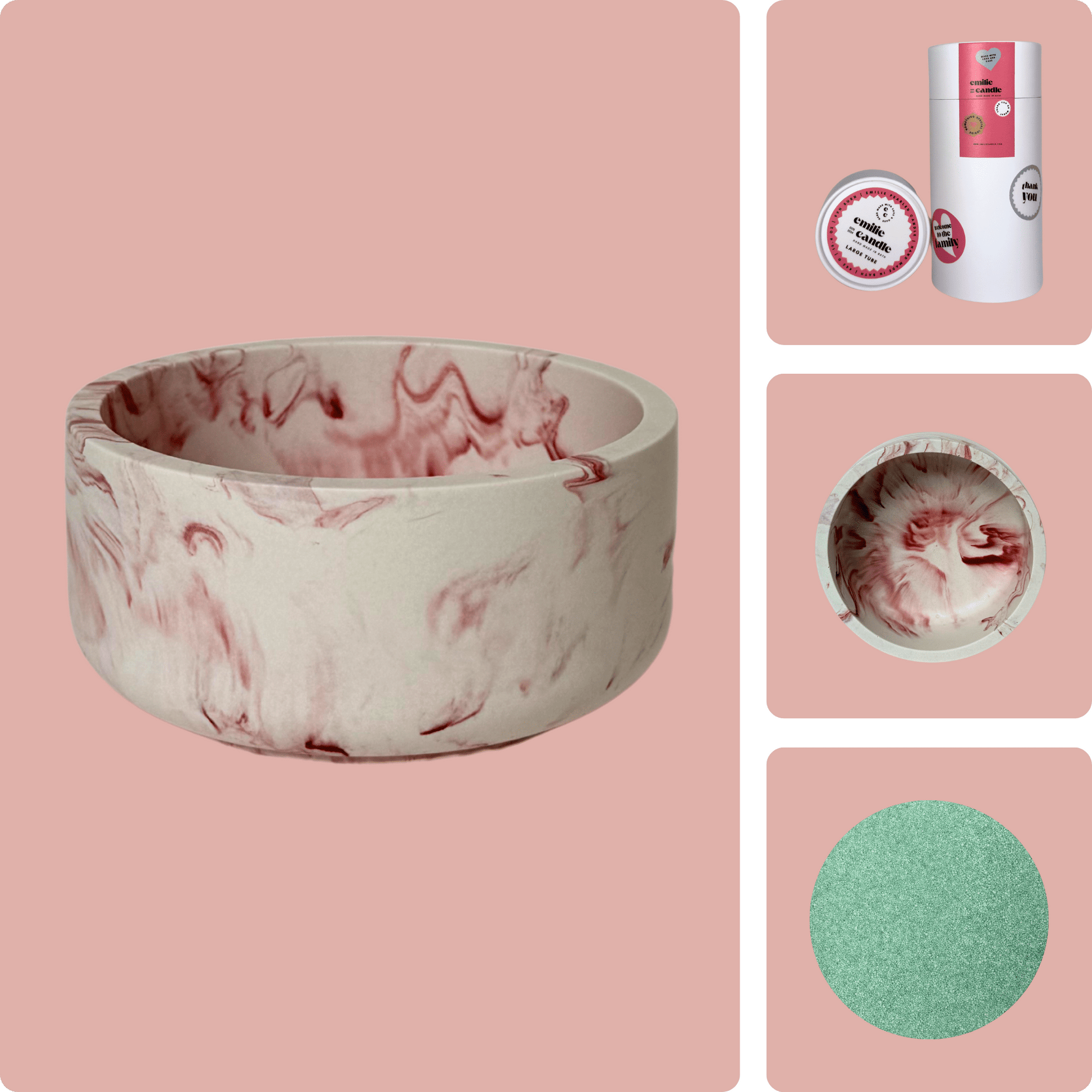 Emilie Pearled Candle Gift Set - Emilie Candle