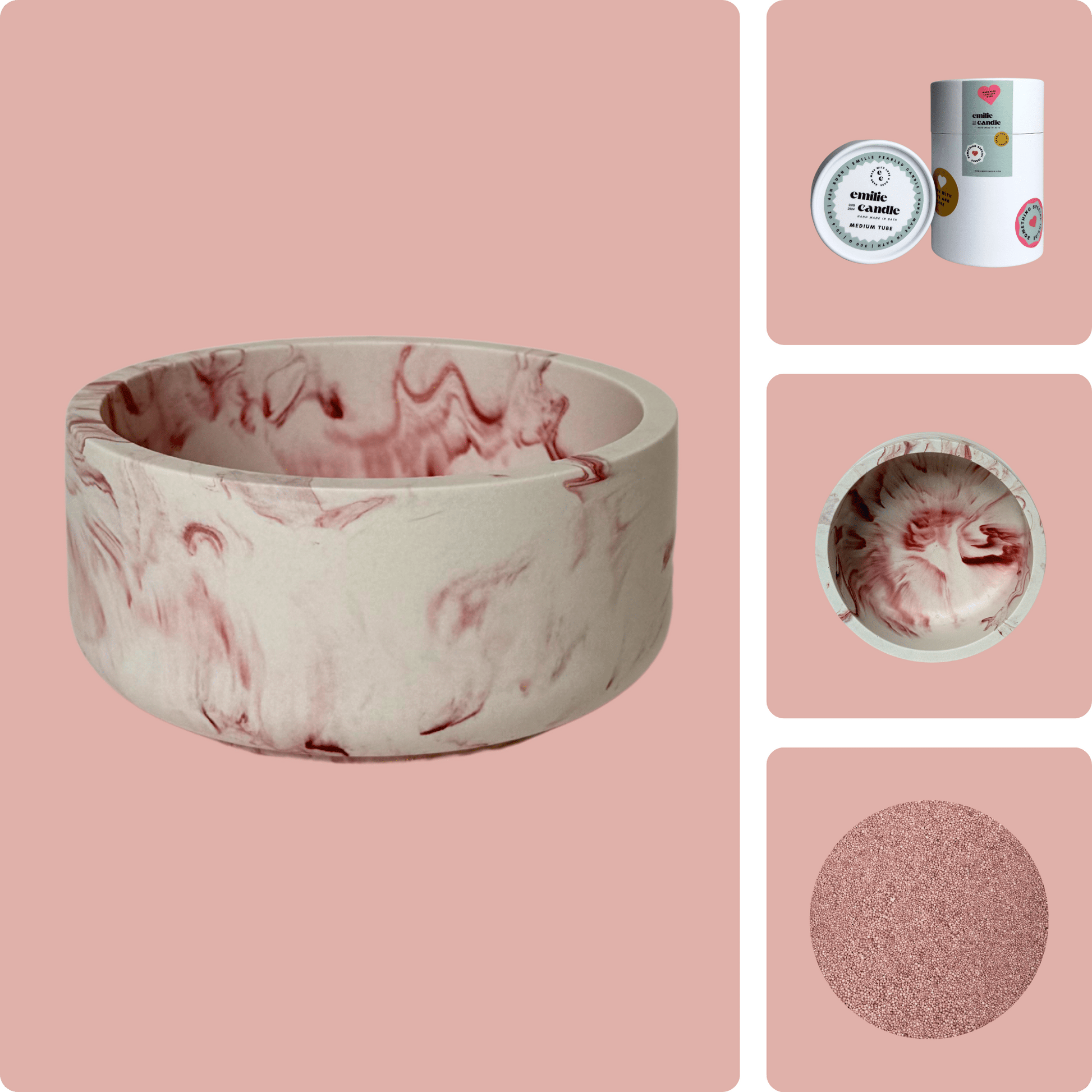 Emilie Pearled Candle Gift Set - Emilie Candle