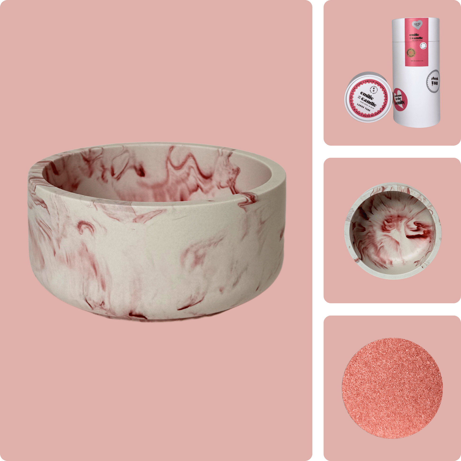 Emilie Pearled Candle Gift Set - Emilie Candle