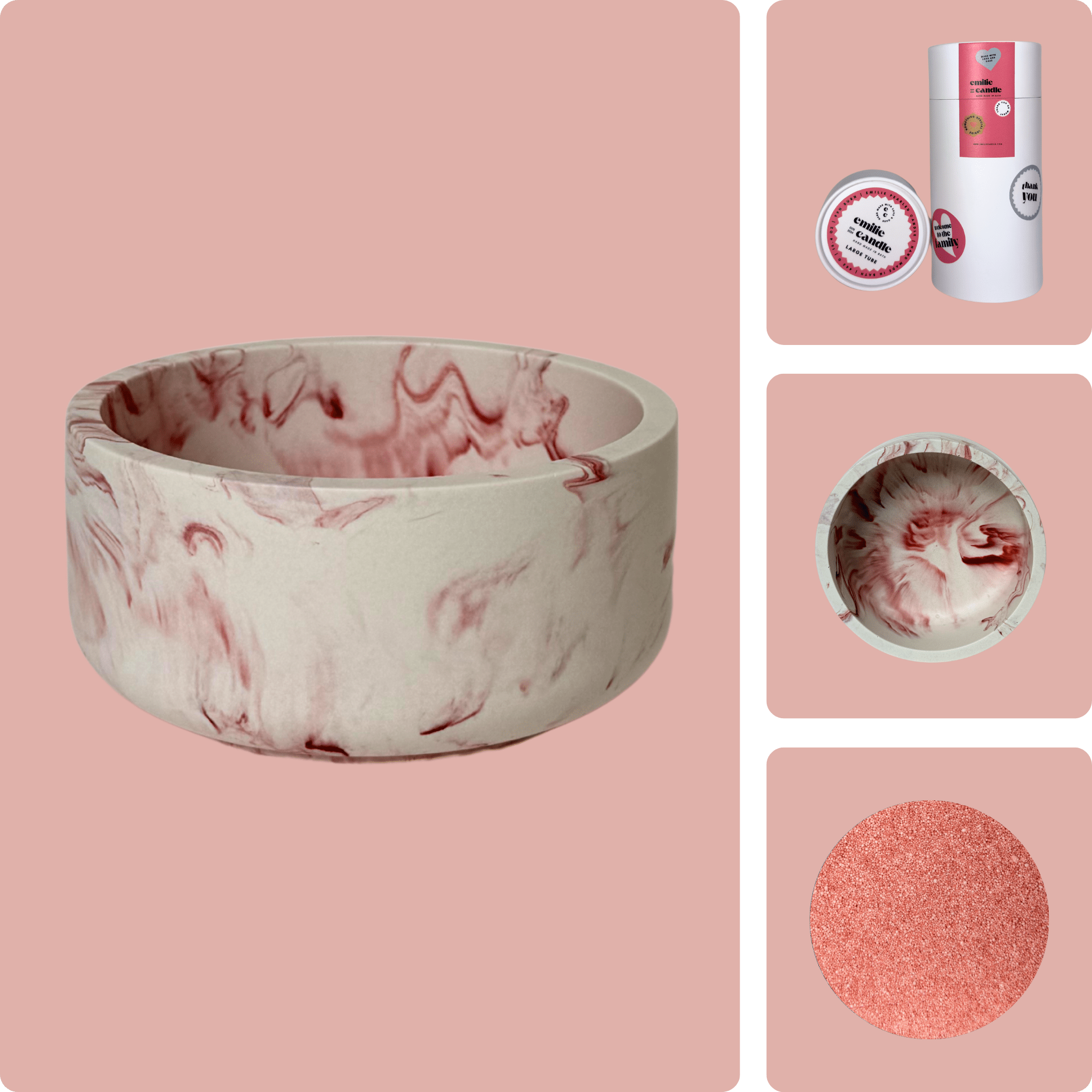 Emilie Pearled Candle Gift Set - Emilie Candle
