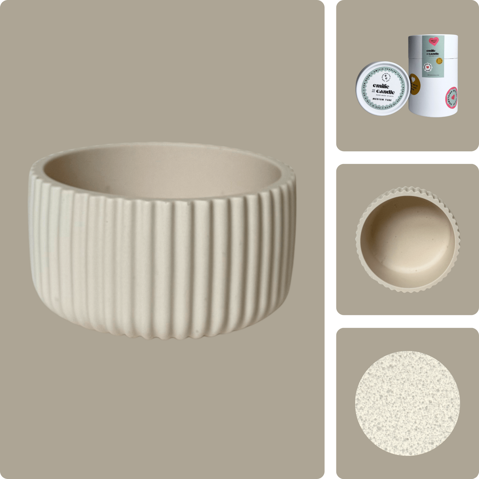 Emilie Pearled Candle Gift Set - Emilie Candle