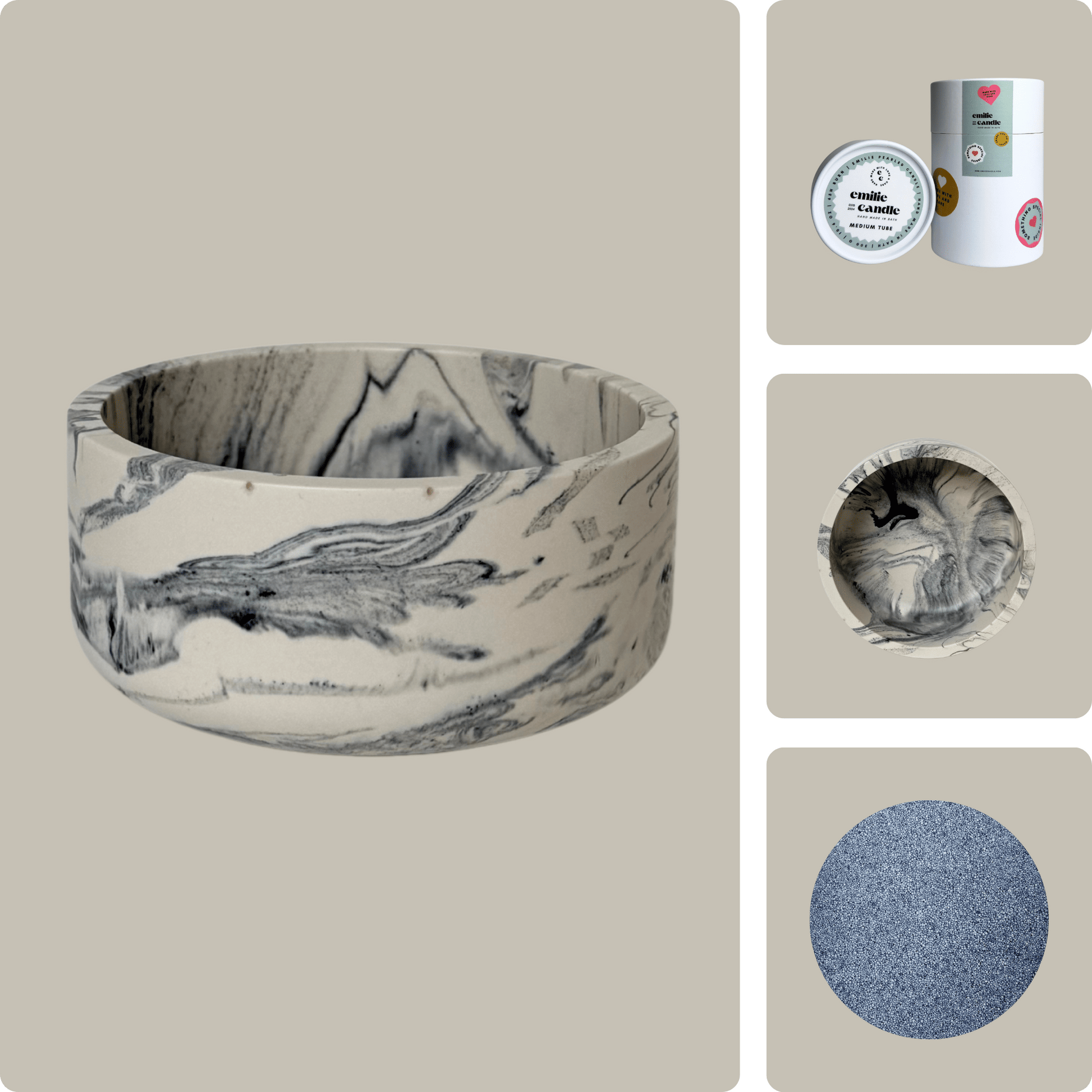 Emilie Pearled Candle Gift Set - Emilie Candle