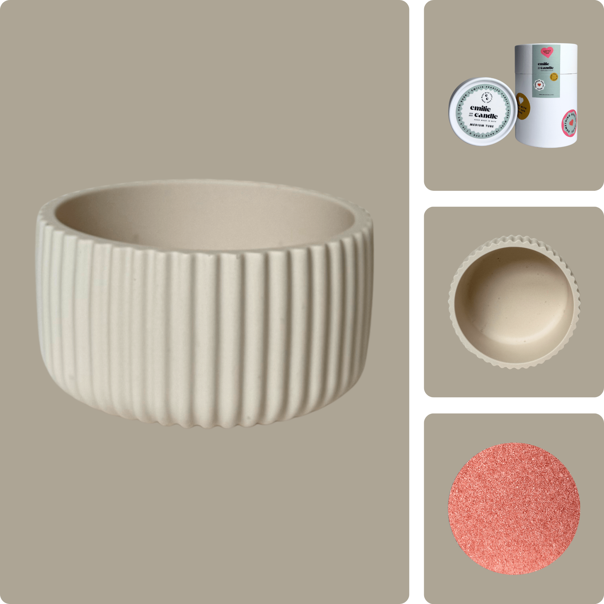 Emilie Pearled Candle Gift Set - Emilie Candle