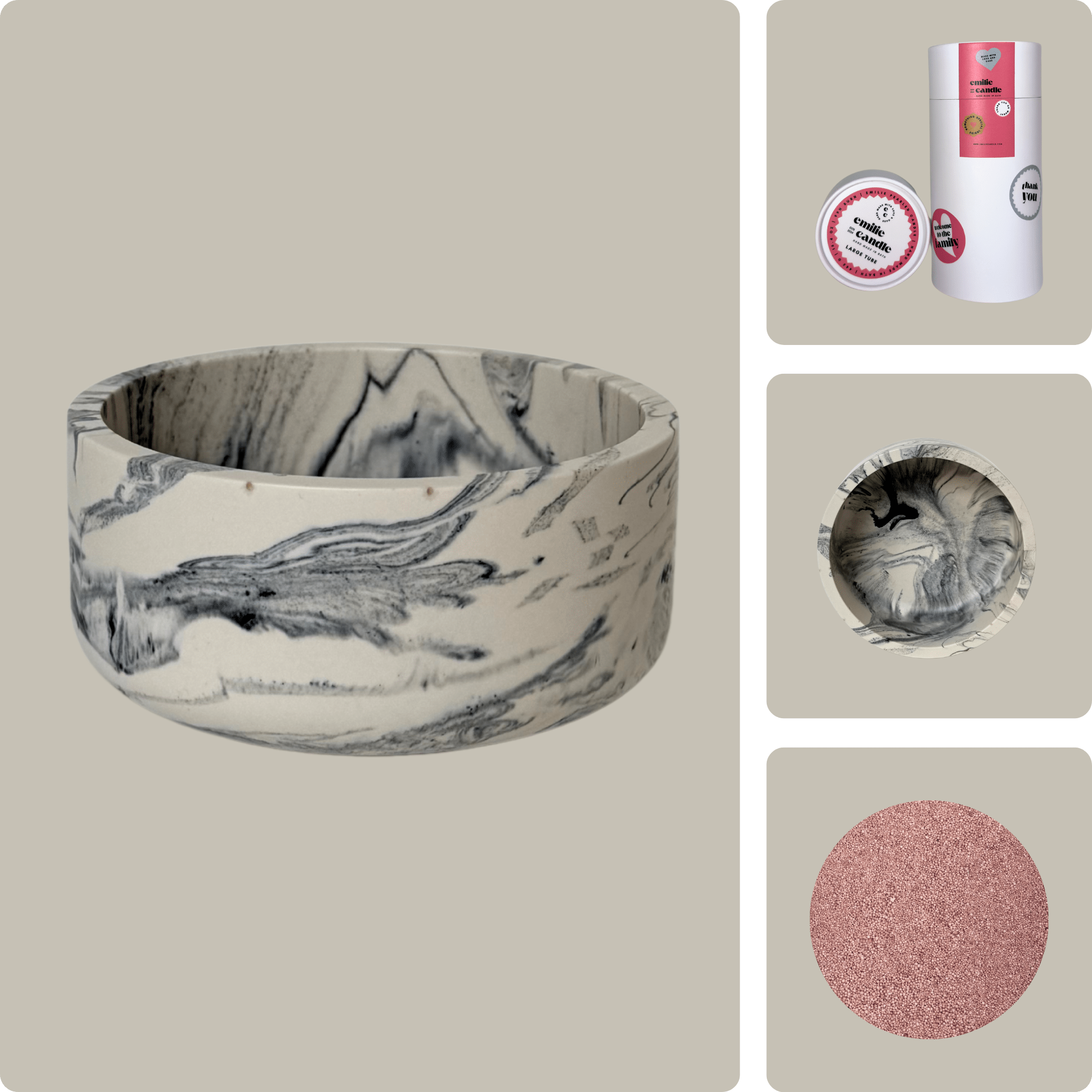 Emilie Pearled Candle Gift Set - Emilie Candle