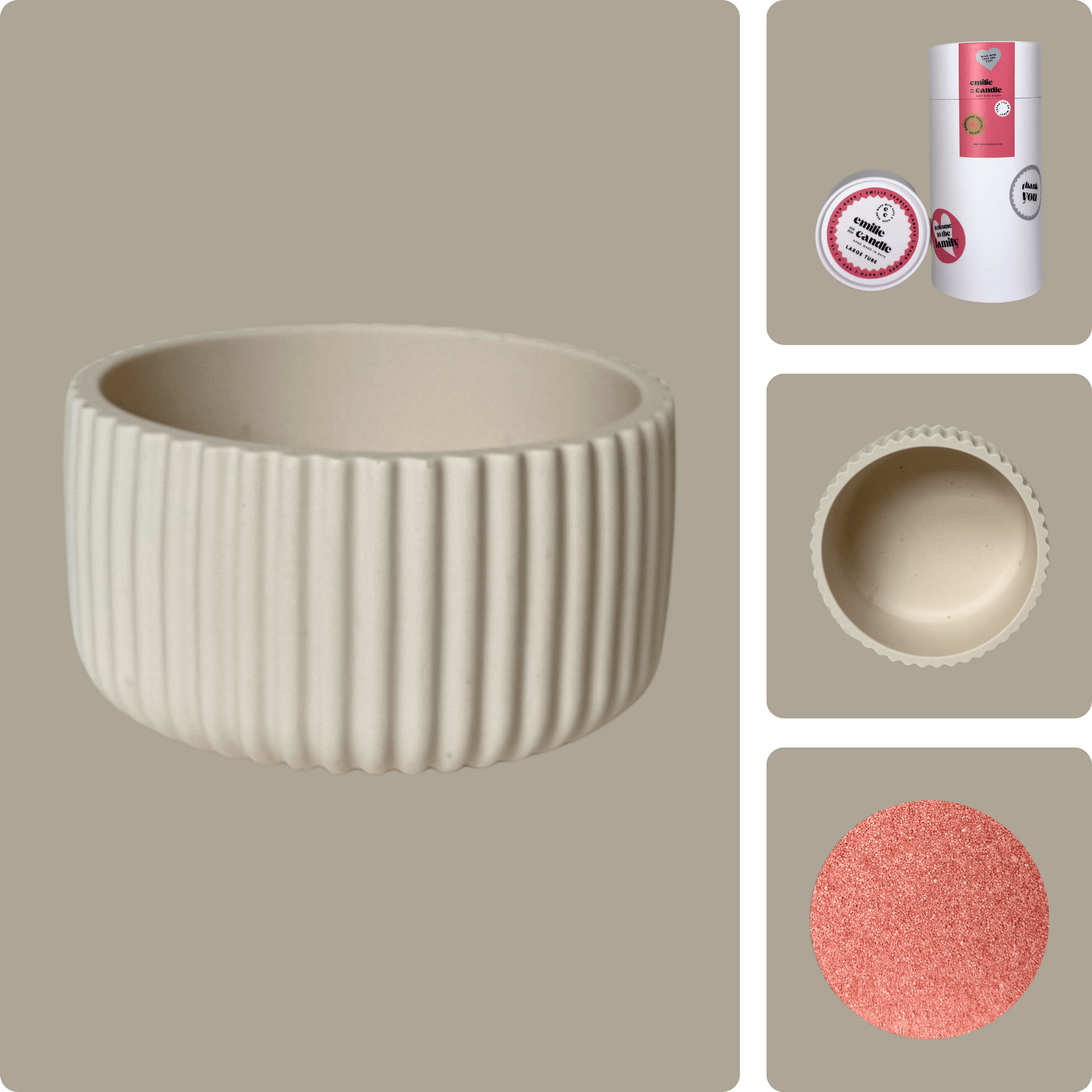 Emilie Pearled Candle Gift Set - Emilie Candle
