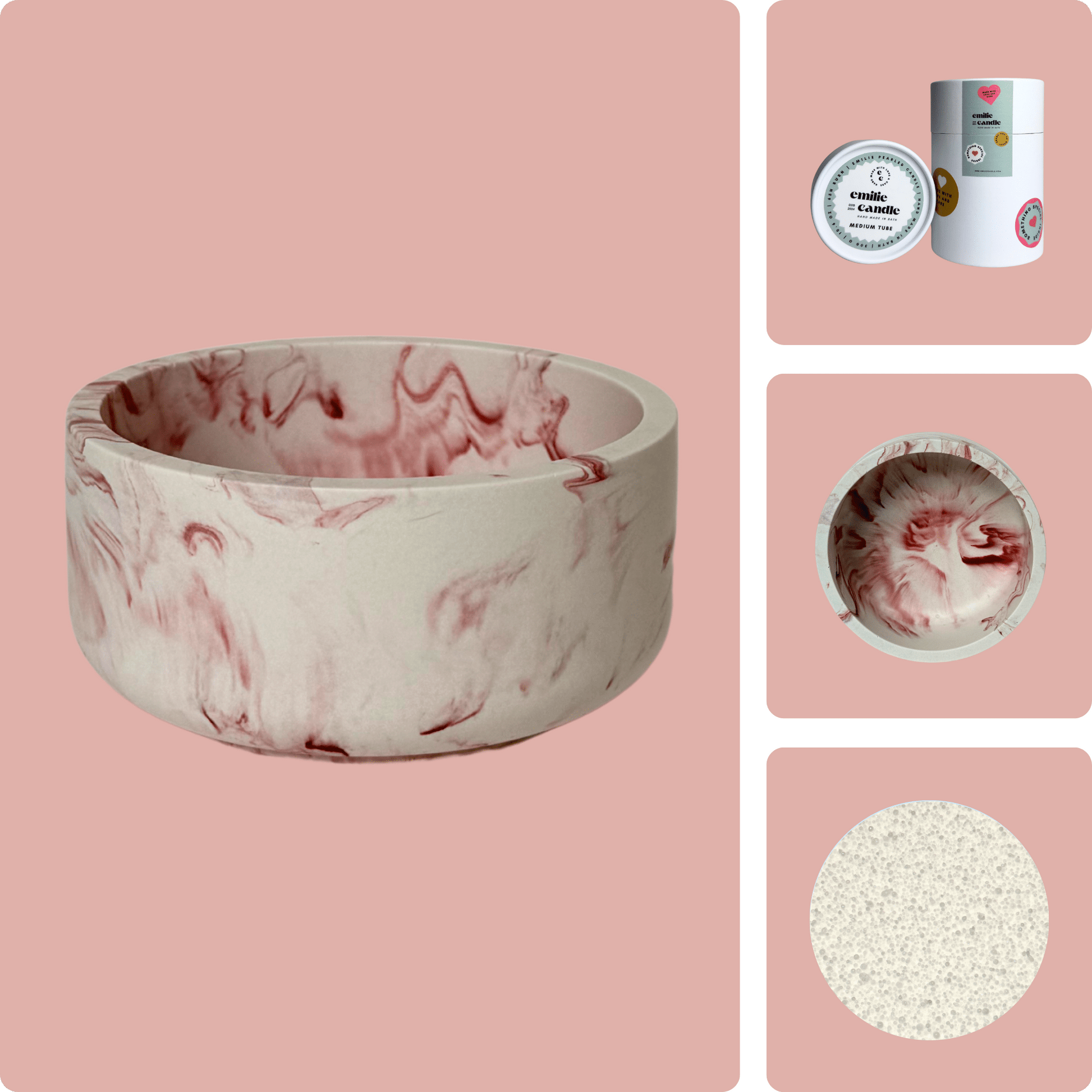 Emilie Pearled Candle Gift Set - Emilie Candle