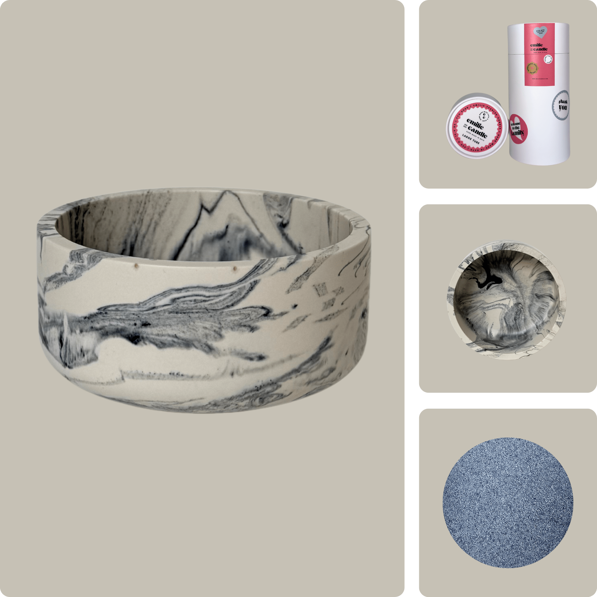 Emilie Pearled Candle Gift Set - Emilie Candle