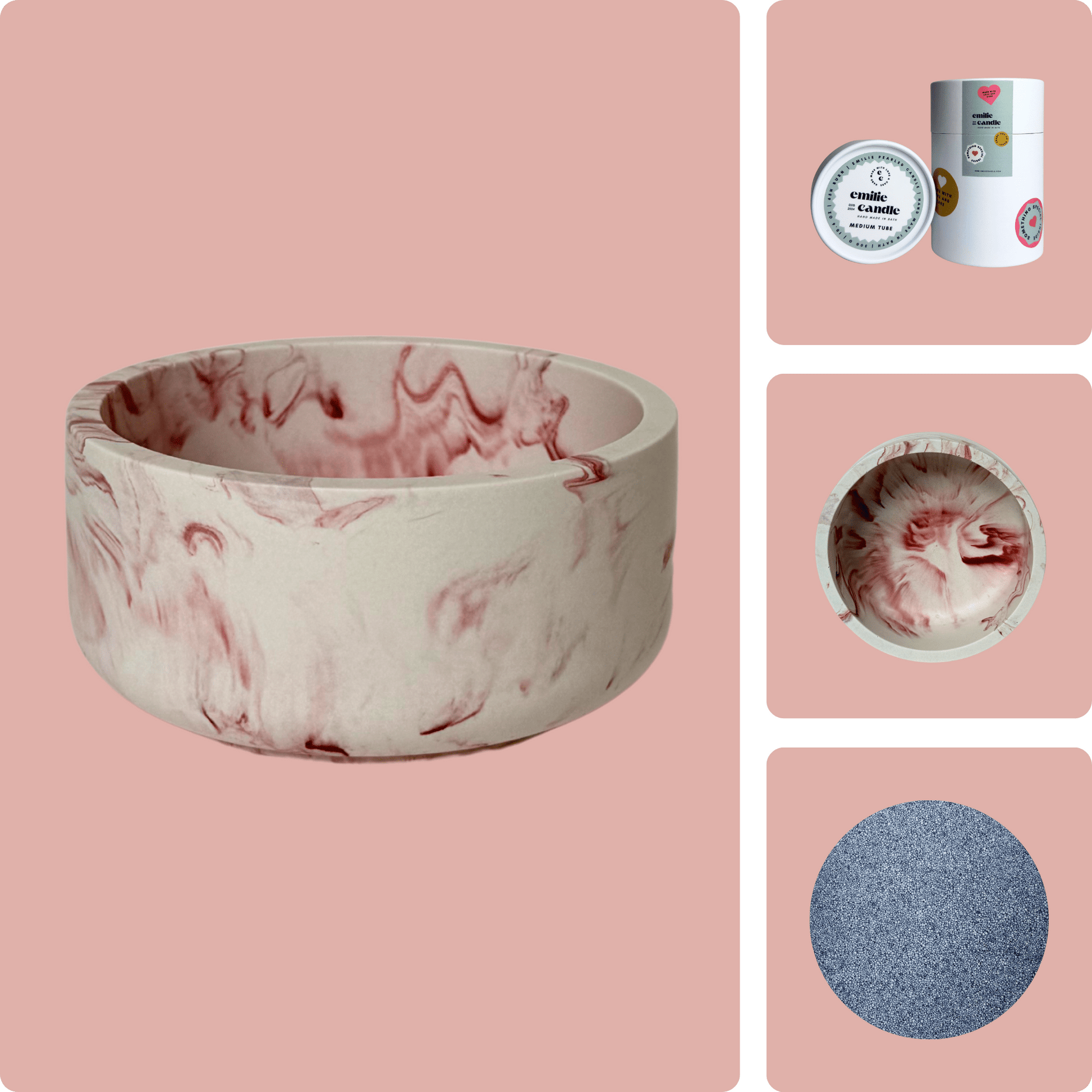 Emilie Pearled Candle Gift Set - Emilie Candle