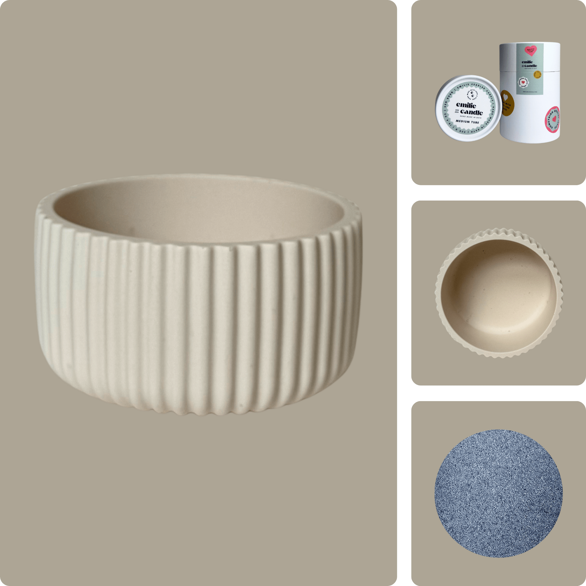 Emilie Pearled Candle Gift Set - Emilie Candle