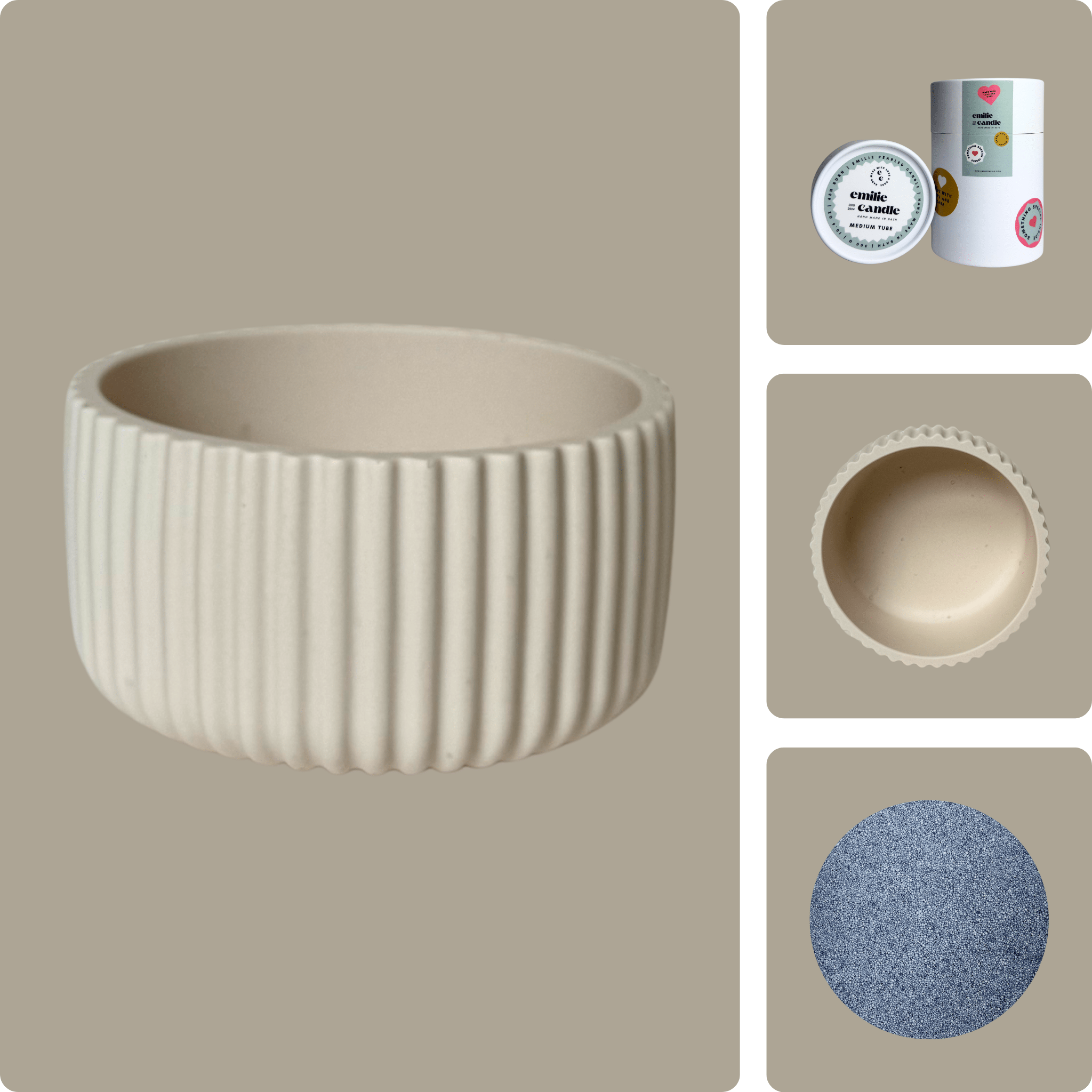 Emilie Pearled Candle Gift Set - Emilie Candle