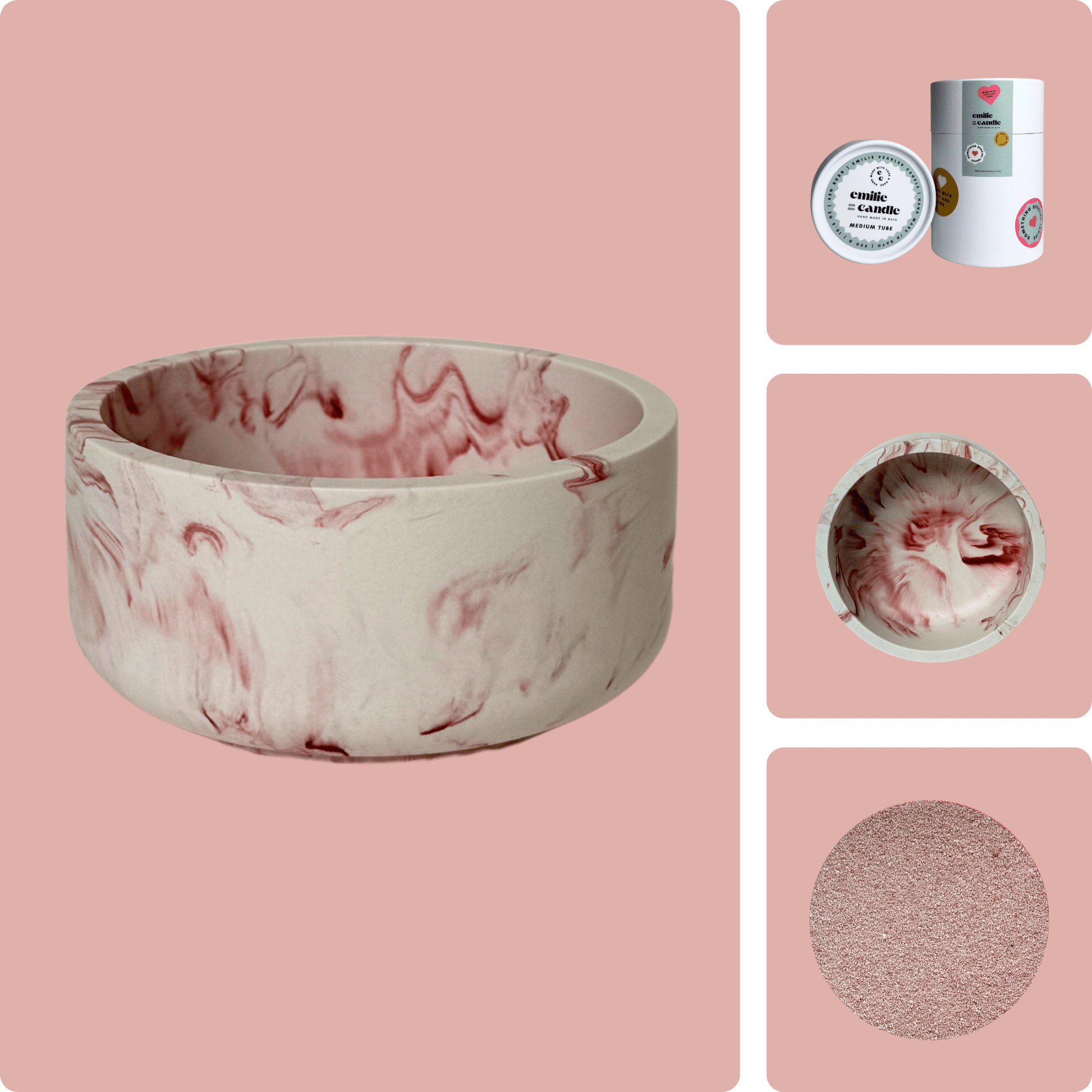 Emilie Pearled Candle Gift Set - Emilie Candle