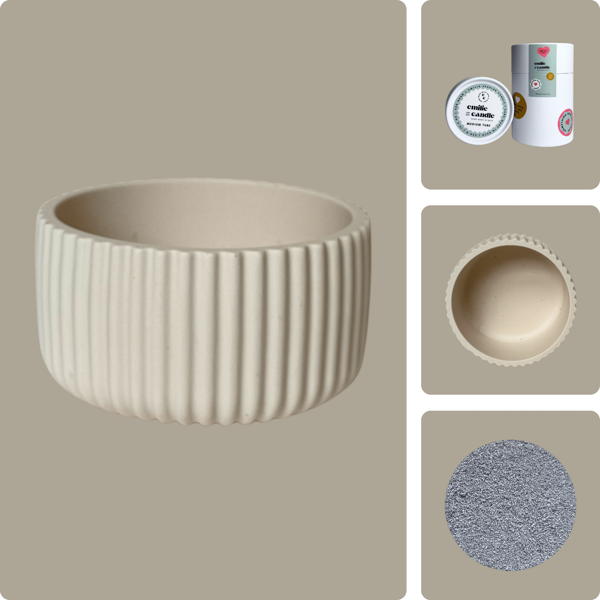 Emilie Pearled Candle Gift Set - Emilie Candle
