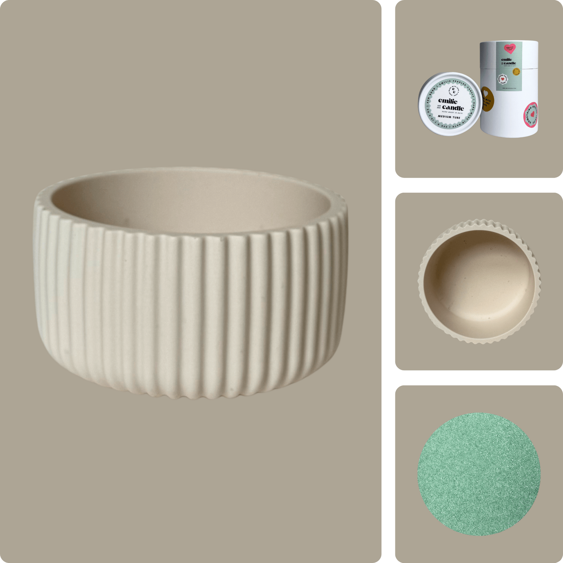 Emilie Pearled Candle Gift Set - Emilie Candle