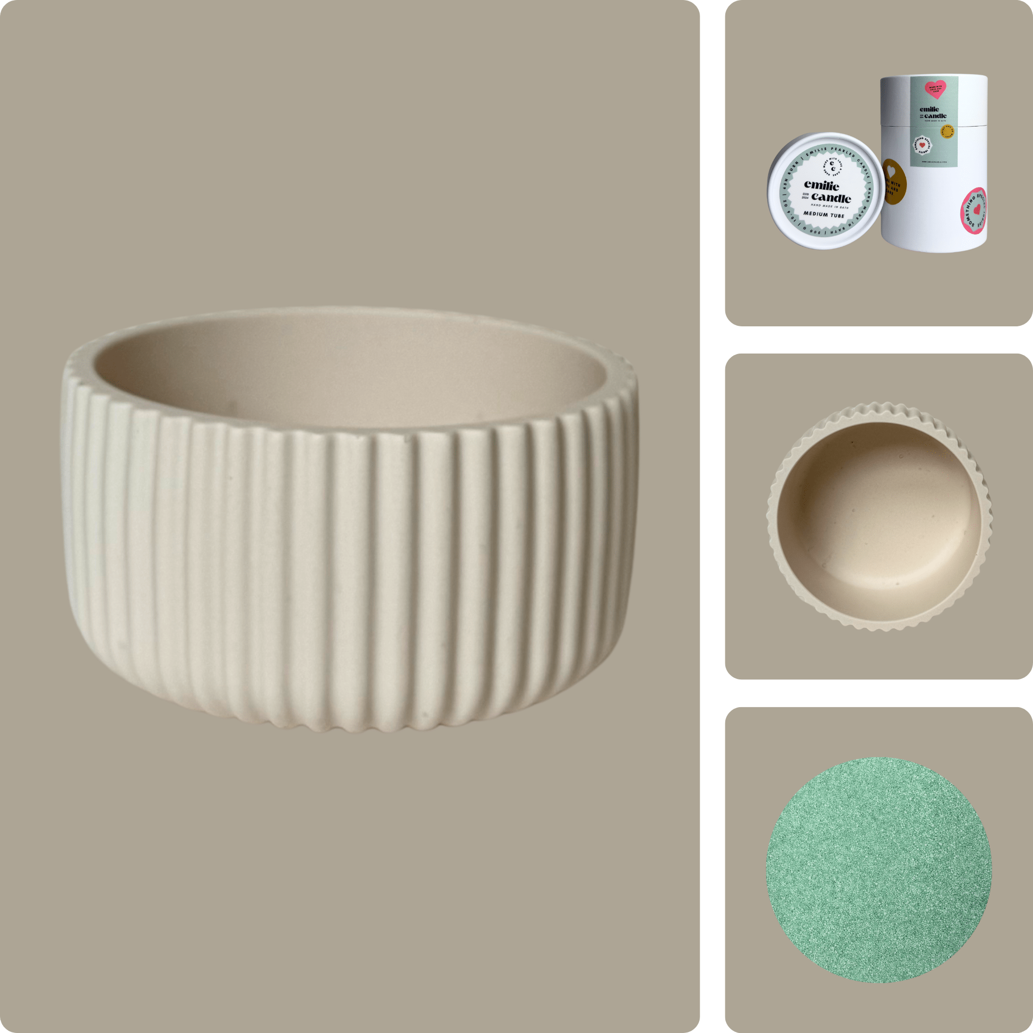 Emilie Pearled Candle Gift Set - Emilie Candle