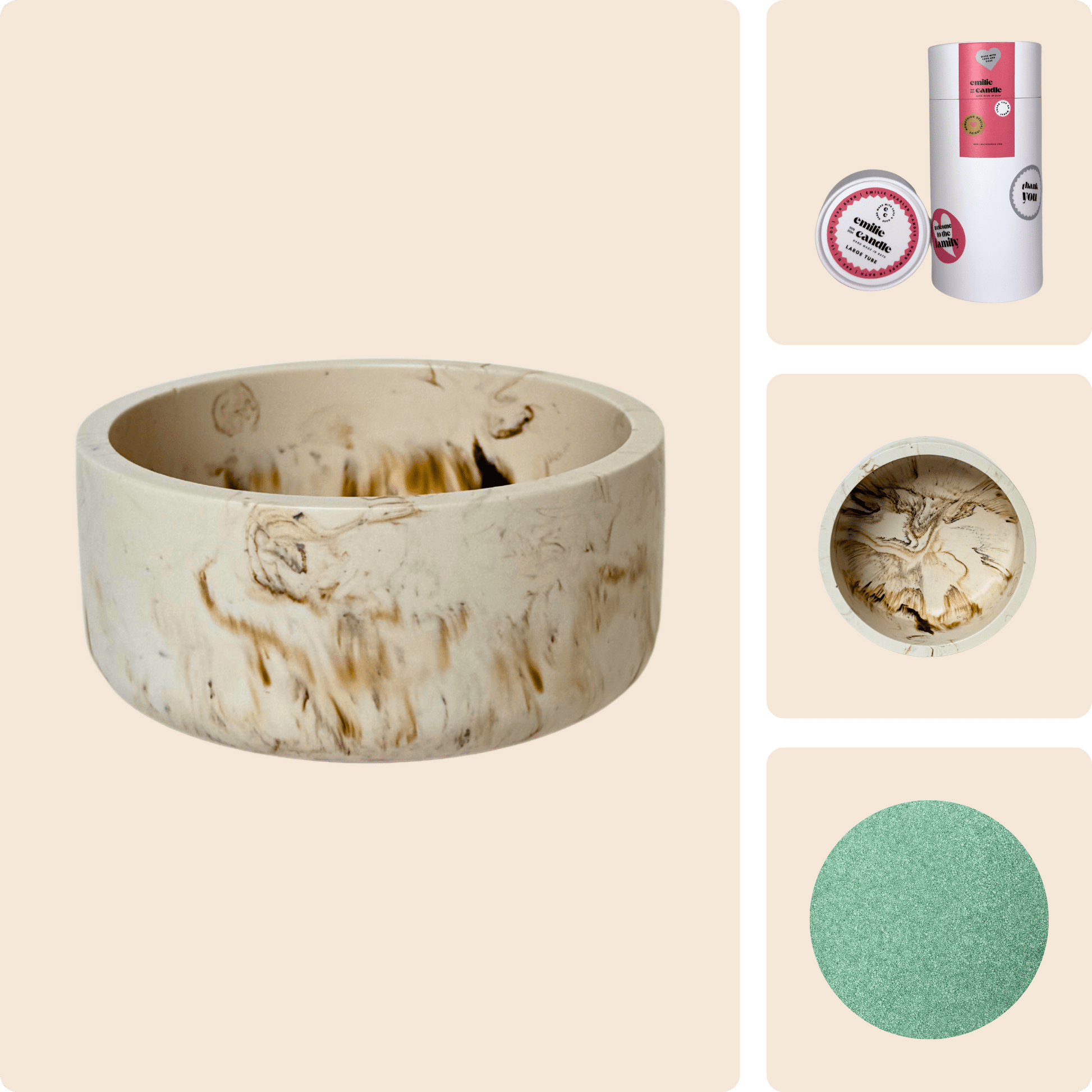 Emilie Pearled Candle Gift Set - Emilie Candle