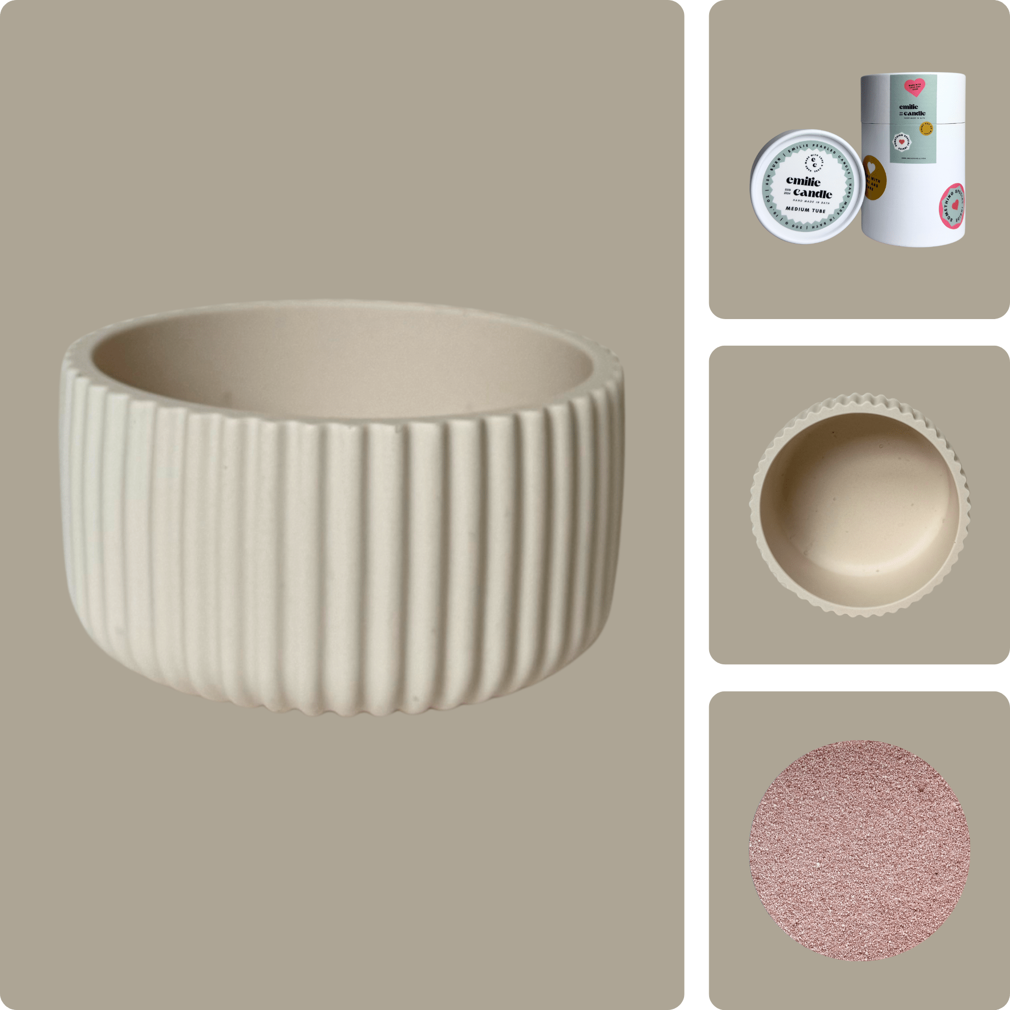 Emilie Pearled Candle Gift Set - Emilie Candle