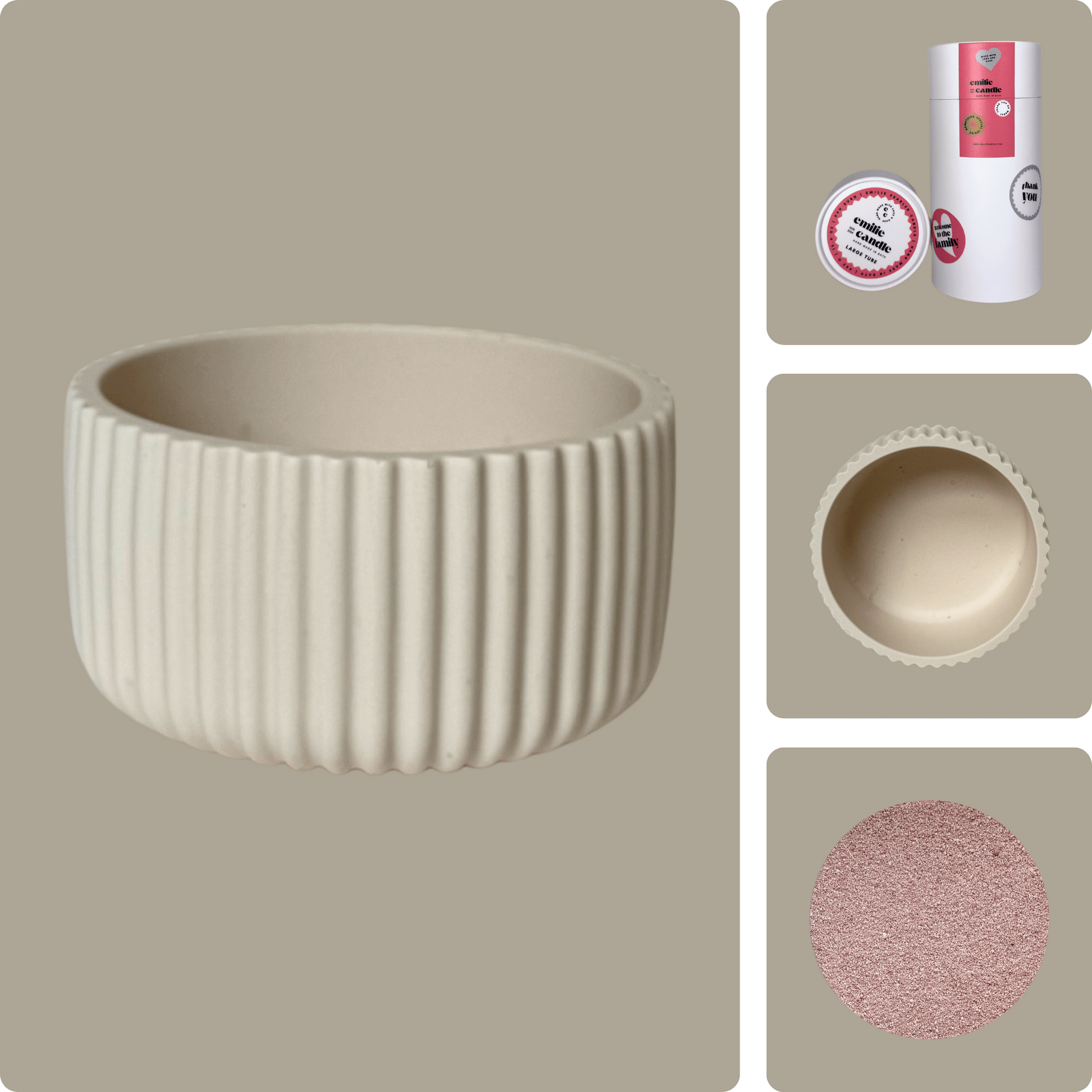 Emilie Pearled Candle Gift Set - Emilie Candle