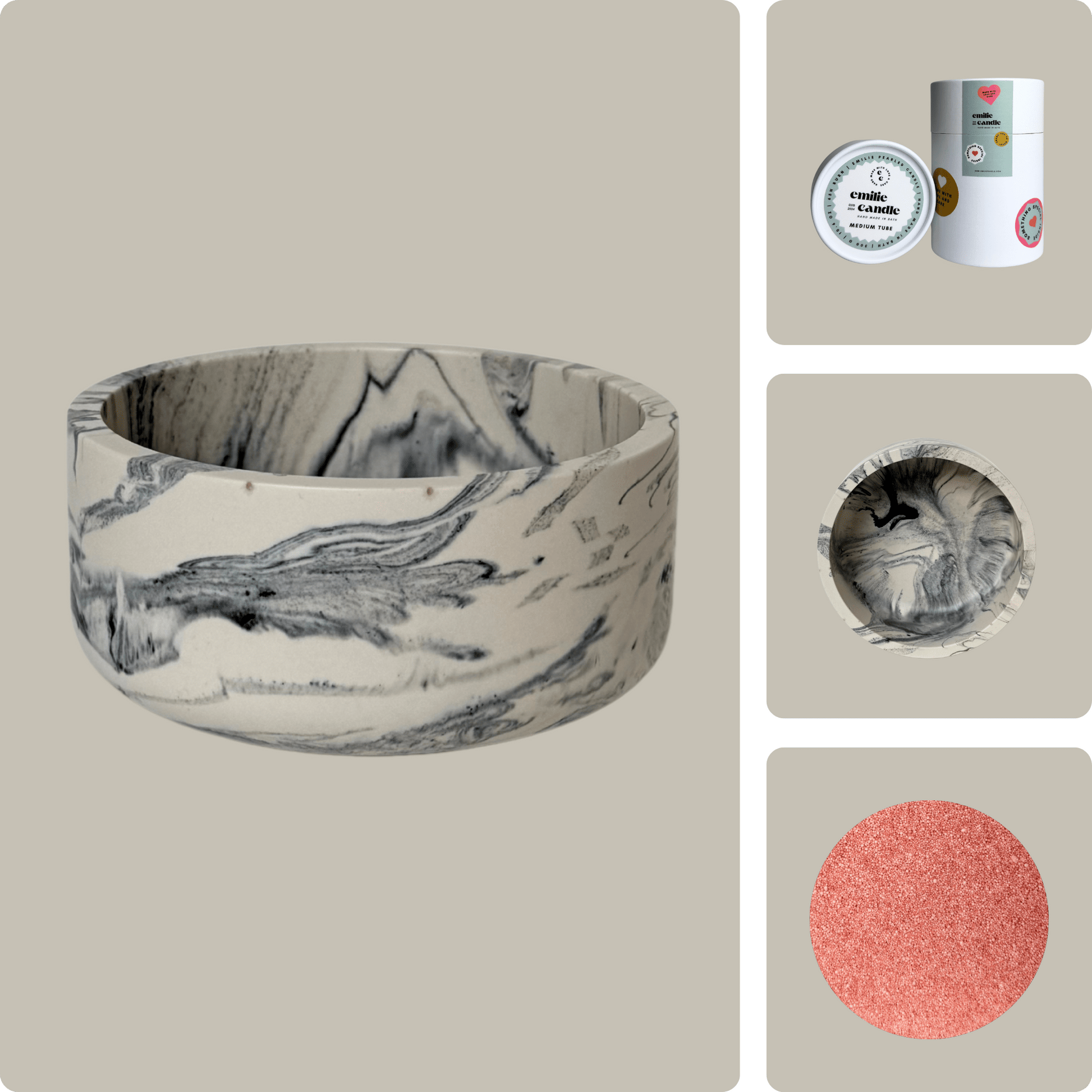 Emilie Pearled Candle Gift Set - Emilie Candle