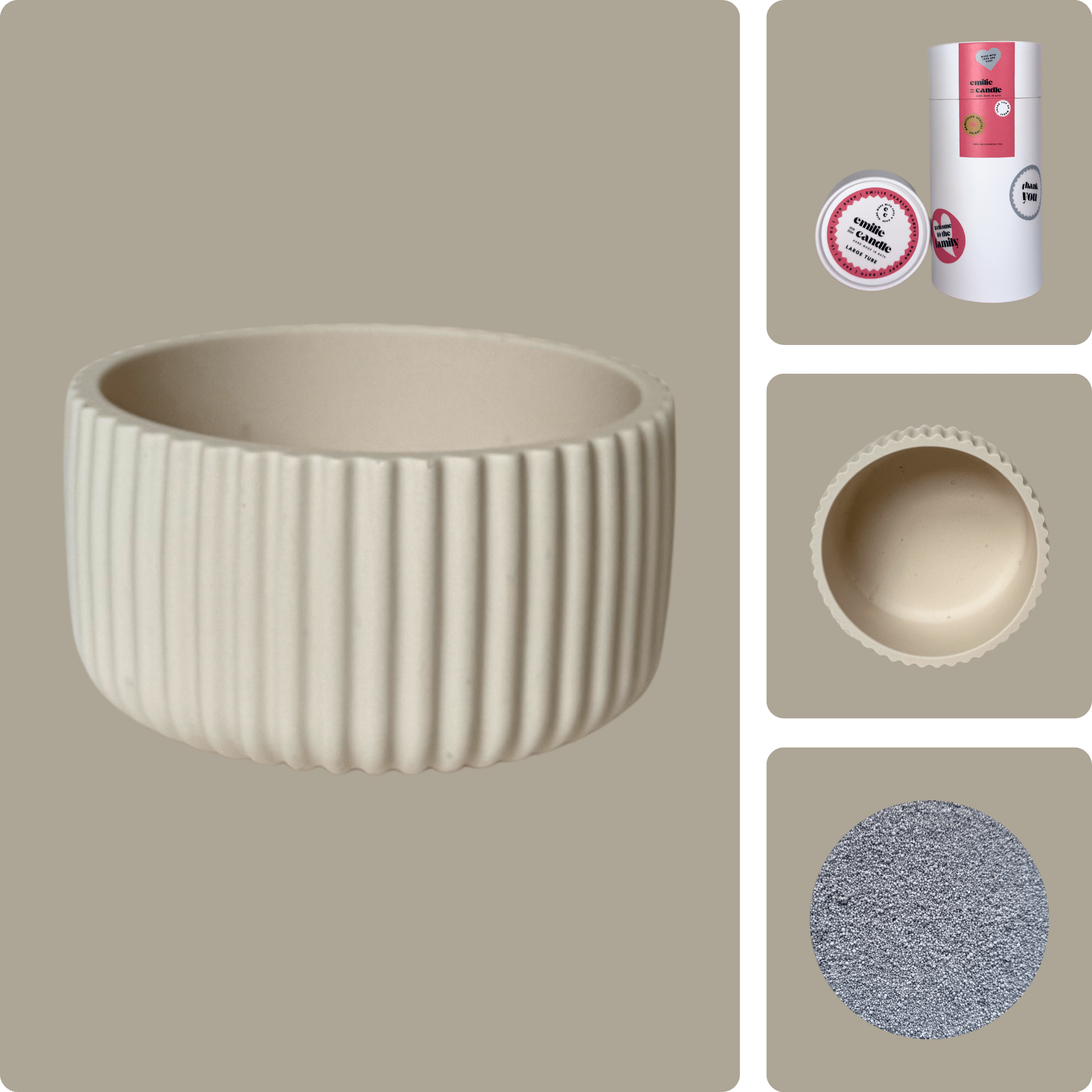 Emilie Pearled Candle Gift Set - Emilie Candle