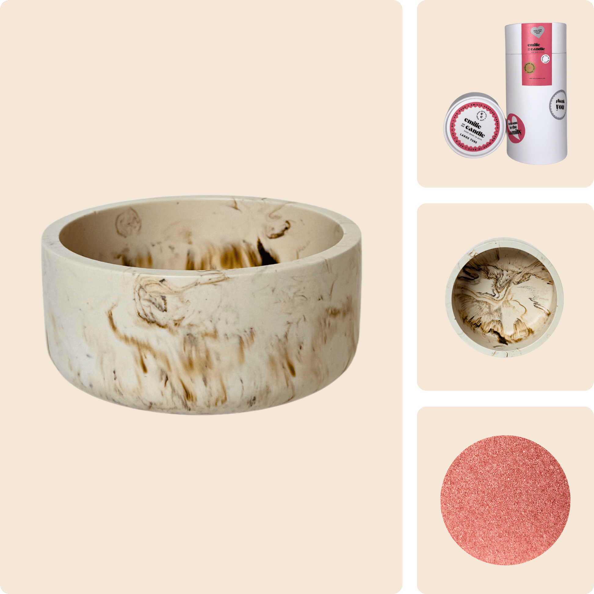 Emilie Pearled Candle Gift Set - Emilie Candle