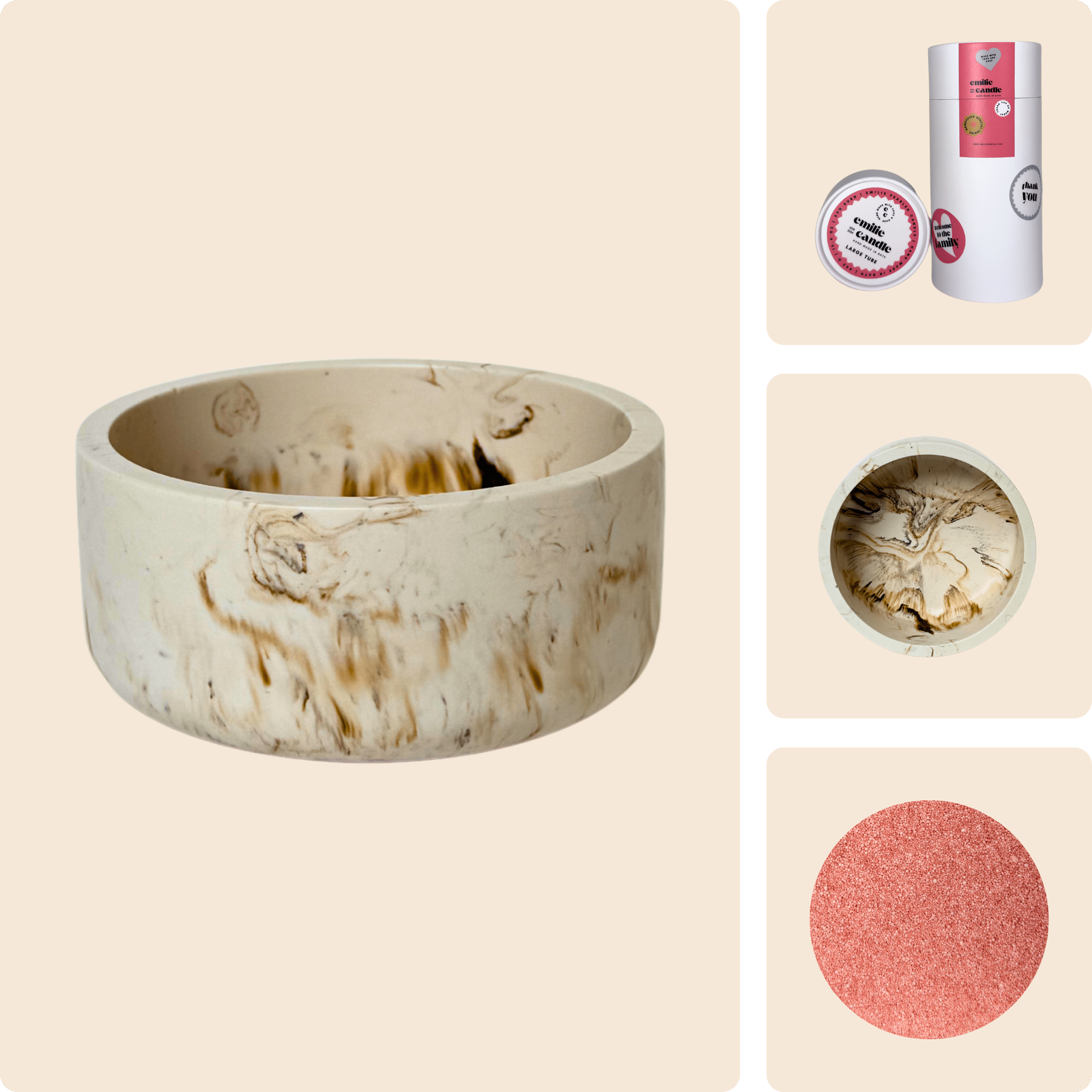 Emilie Pearled Candle Gift Set - Emilie Candle