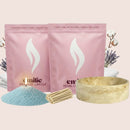 Fresh Linen 1kg + 1kg of Your Choice Pearled Candles + Emilie Bol Lumière - Emilie Candle