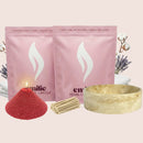 Fresh Linen 1kg + 1kg of Your Choice Pearled Candles + Emilie Bol Lumière - Emilie Candle