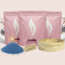 Fresh Linen 1kg + 2x 1kg of Your Choice Pearled Candles + Emilie Bol Lumière - Emilie Candle
