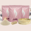 Fresh Linen 1kg + 2x 1kg of Your Choice Pearled Candles + Emilie Bol Lumière - Emilie Candle