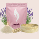 Lavender – 1kg Pearled Candle + Emilie Bol Lumière - Emilie Candle