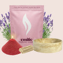 Lavender – 1kg Pearled Candle + Emilie Bol Lumière - Emilie Candle