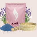 Lavender – 1kg Pearled Candle + Emilie Bol Lumière - Emilie Candle