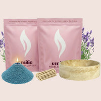 Lavender – 2kg Pearled Candles + Emilie Bol Lumière - Emilie Candle