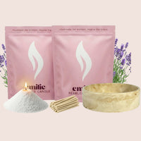 Lavender – 2kg Pearled Candles + Emilie Bol Lumière - Emilie Candle