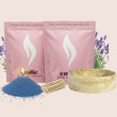 Lavender – 2kg Pearled Candles + Emilie Bol Lumière - Emilie Candle