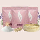 Lavender – 3kg Pearled Candle + Emilie Bol Lumière - Emilie Candle