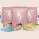 Lavender – 3kg Pearled Candle + Emilie Bol Lumière - Emilie Candle
