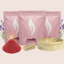 Lavender – 3kg Pearled Candle + Emilie Bol Lumière - Emilie Candle